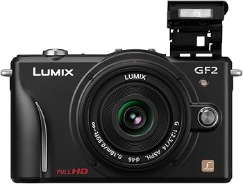 Panasonic Lumix GF2 Digital Camera with 14mm & 14-42mm Lenses